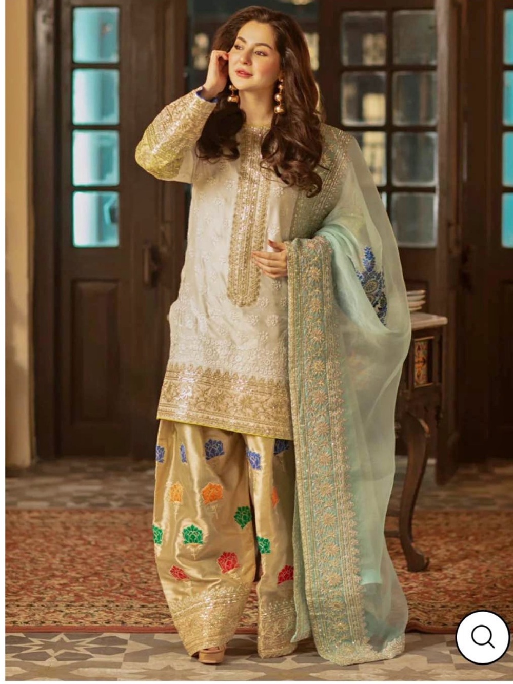 ALI XEESHAN PAKISTANI DESIGNER DRESS